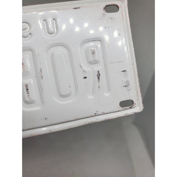 U.S.A Robin Personalized White Red Collectible Mini License Bicycle Bike Plate - Picture 7 of 7